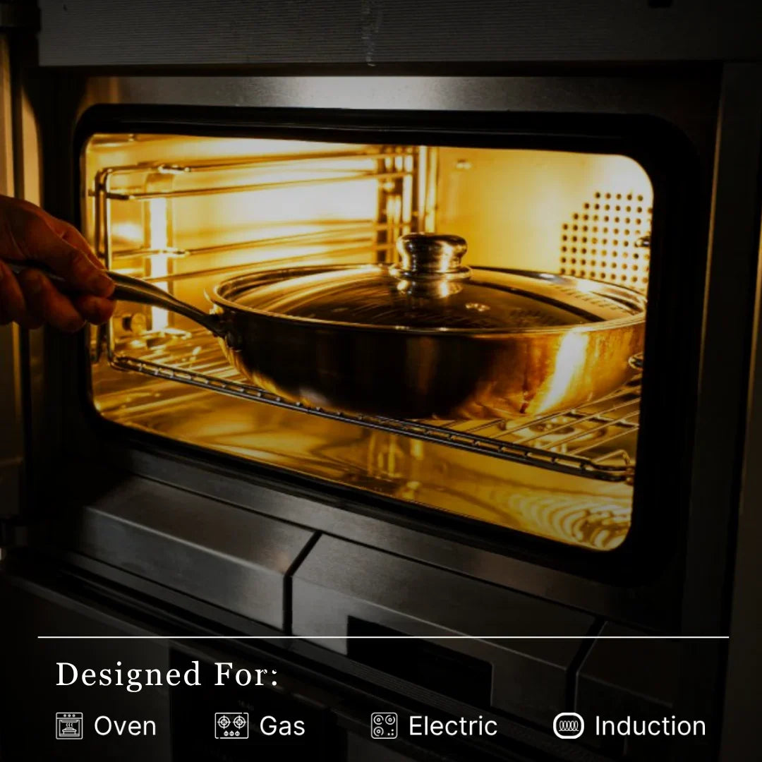 Poêle en titane martelé