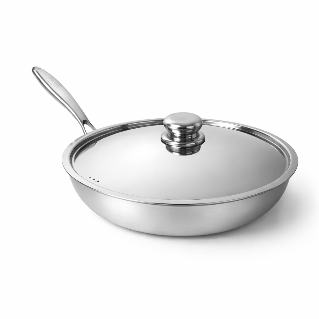 Titanium Hammered Pan Pro Large With Lid