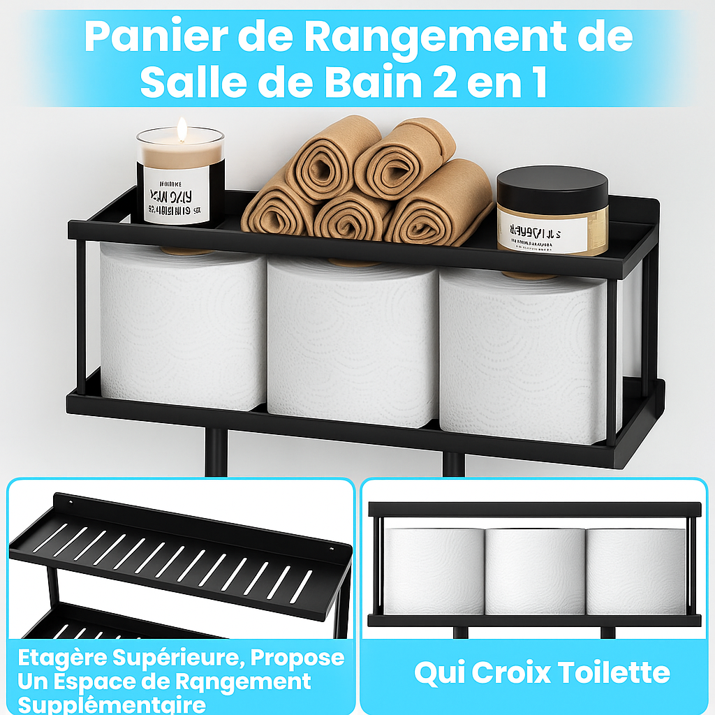 Rangement pour serviettes de bain