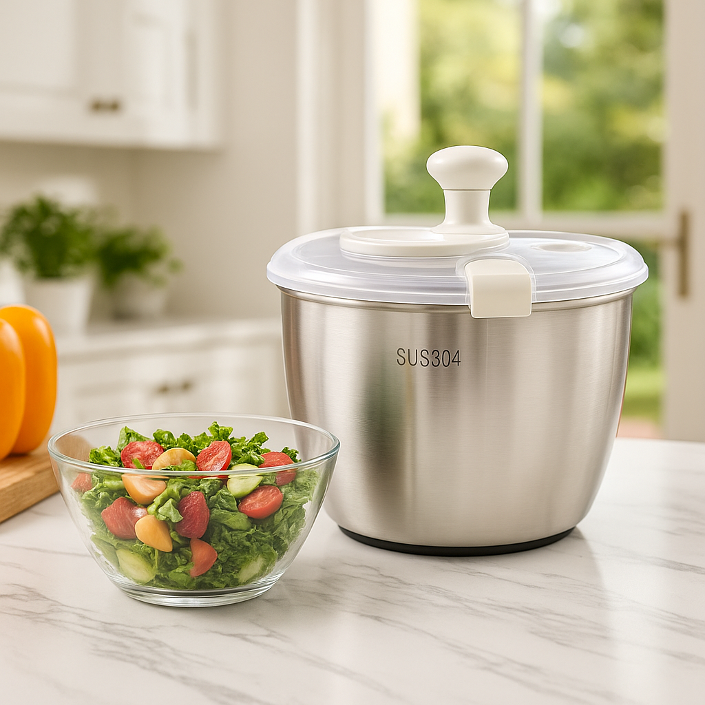 Salad spinner set, 2 pieces, without lid