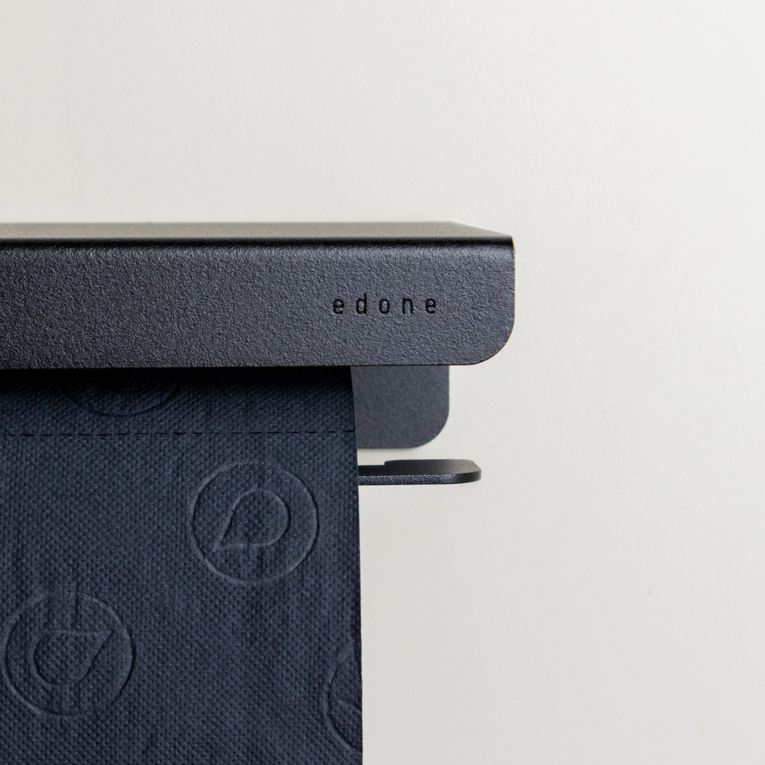 Toilet paper holder with shelf