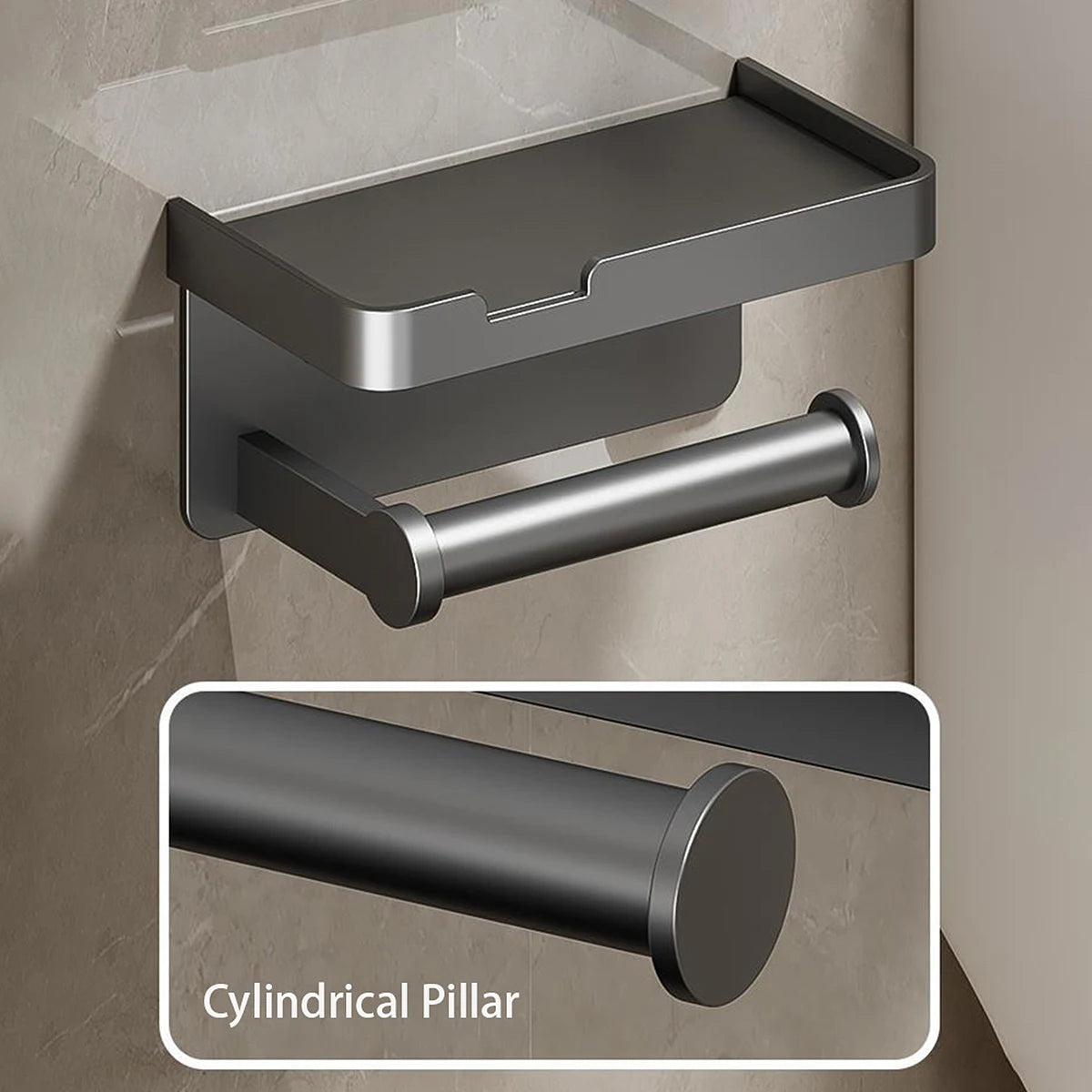 Porte-papier en alliage d'aluminium
