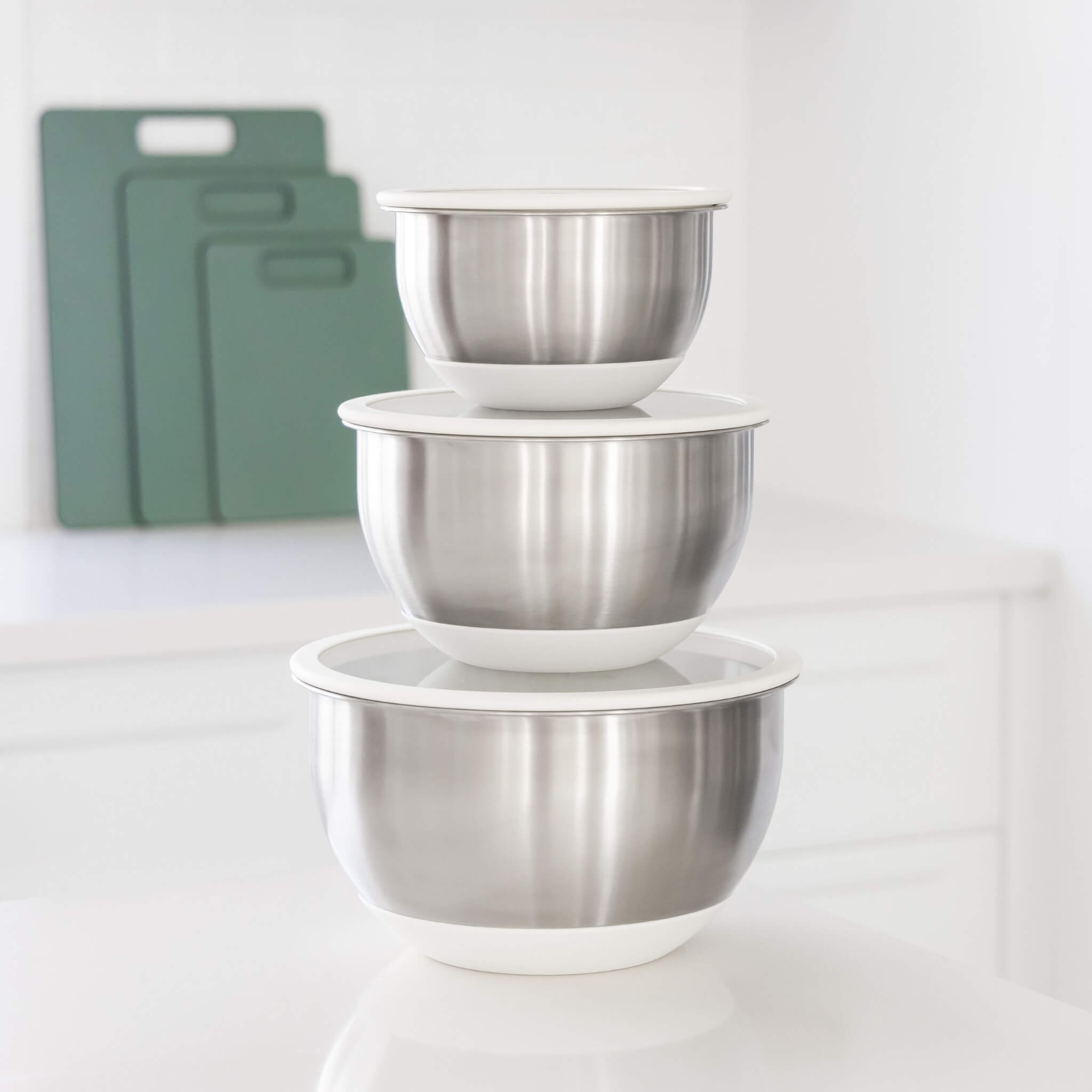 Stainless steel mixing bowls | Set of 3