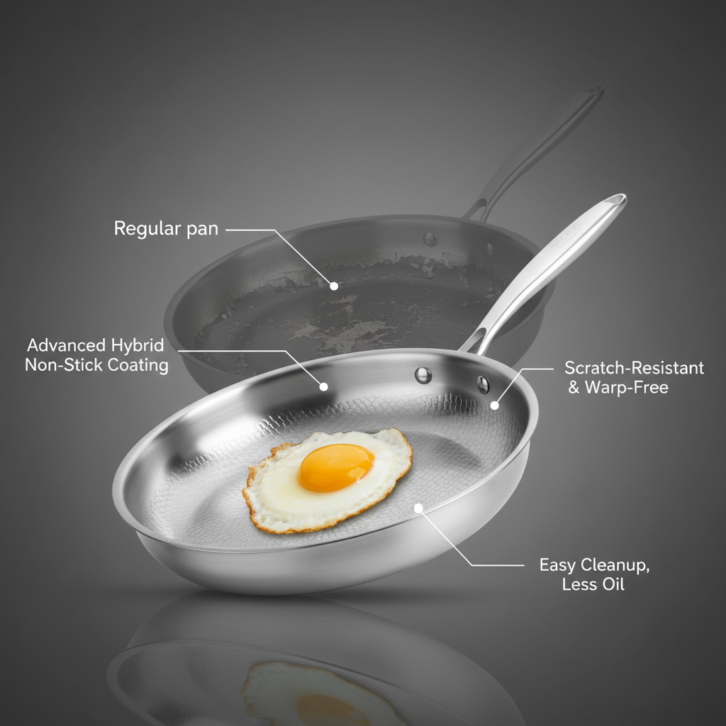 Poêle en titane martelé