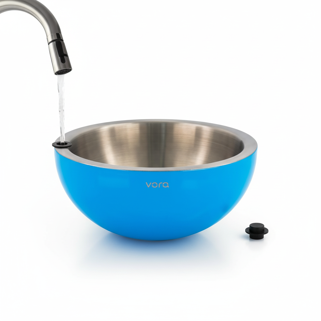Stainless steel thermos bowl
