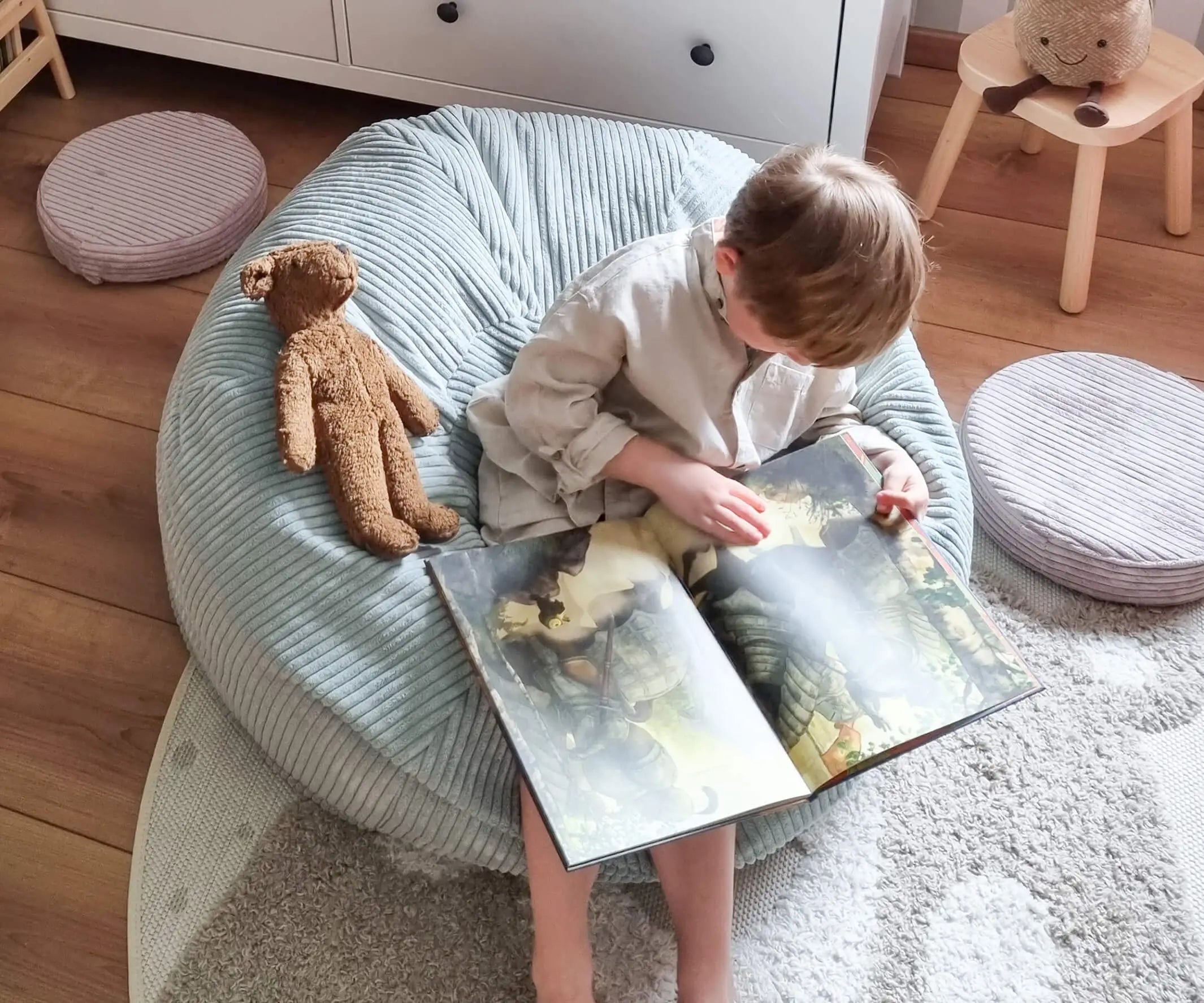 Pouf moelleux