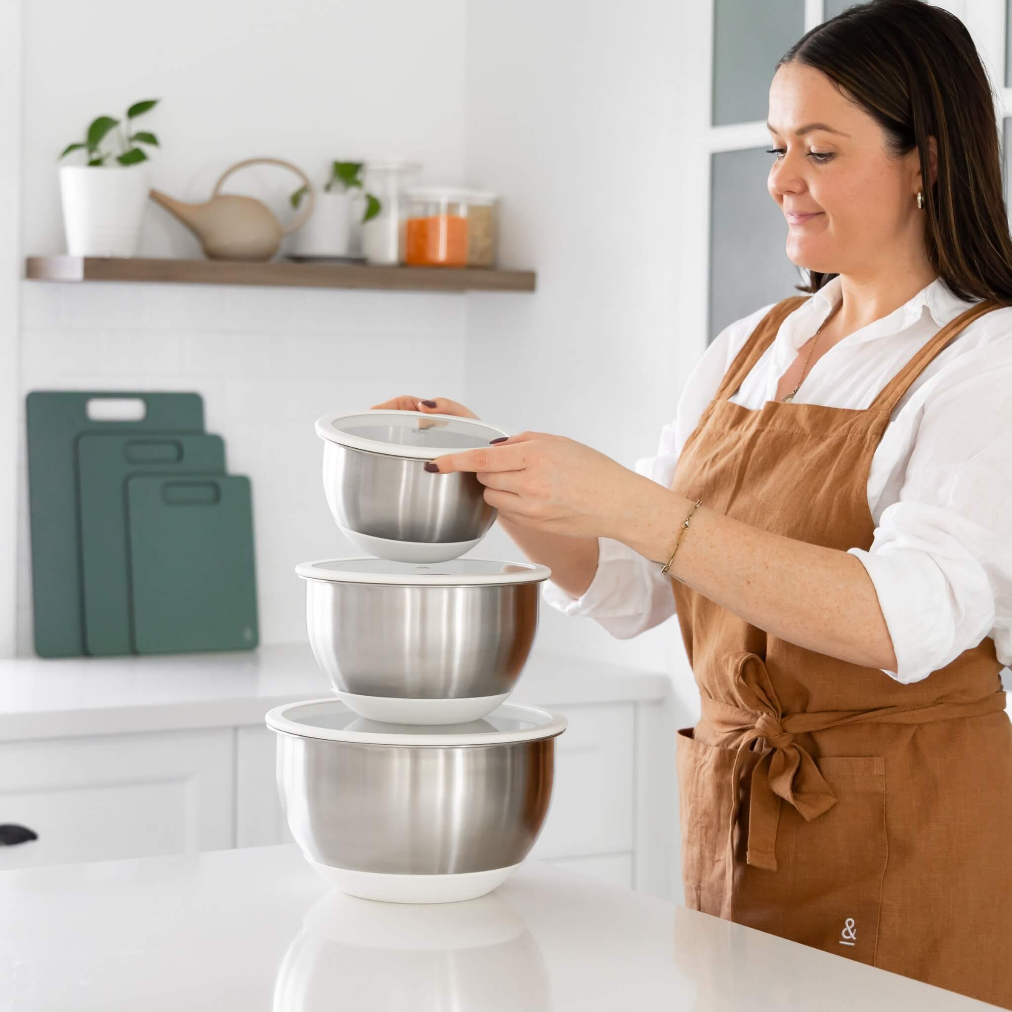 Stainless steel mixing bowls | Set of 3