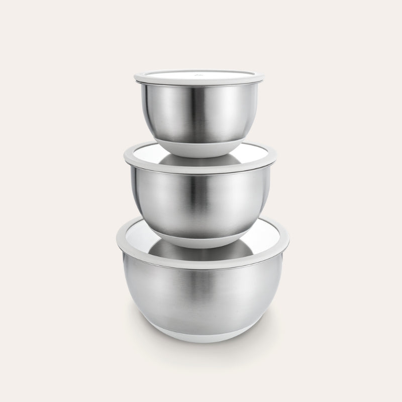 Stainless steel mixing bowls | Set of 3