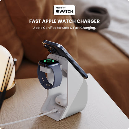 Station de charge rapide sans fil Maxi 3 en 1