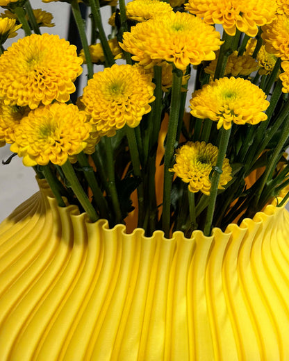Vase 3D Blanc Pur