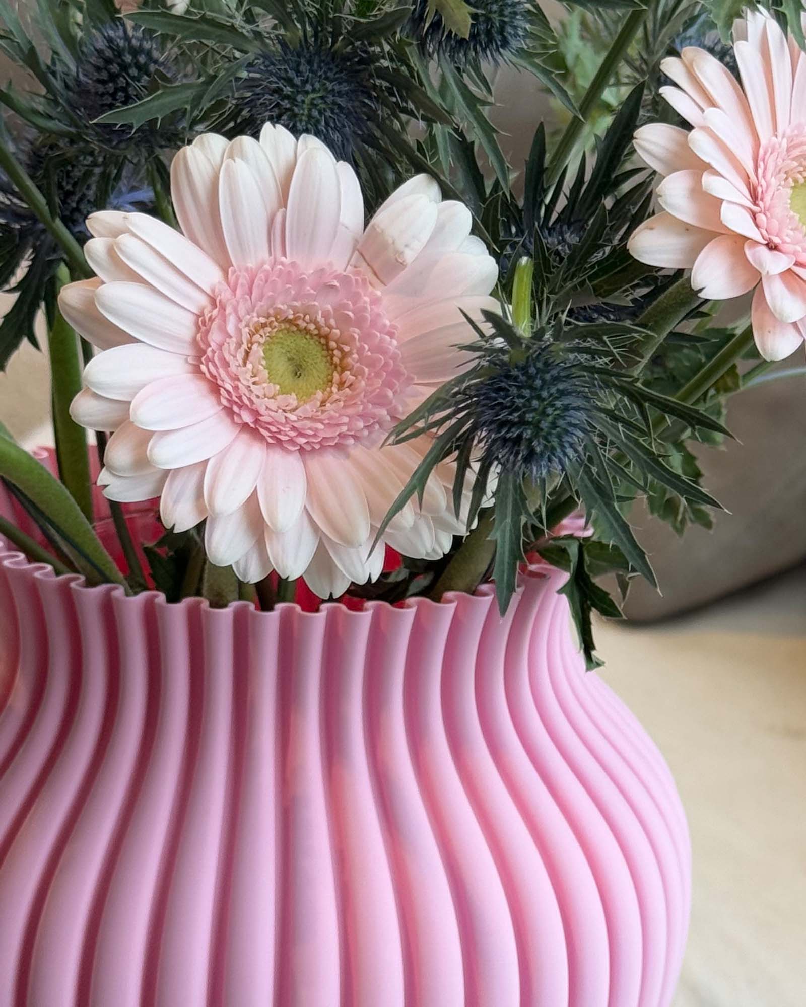 Vase 3D Blanc Pur