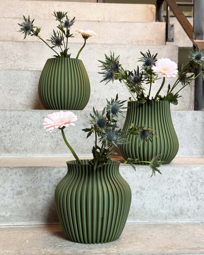 Vase 3D Blanc Pur