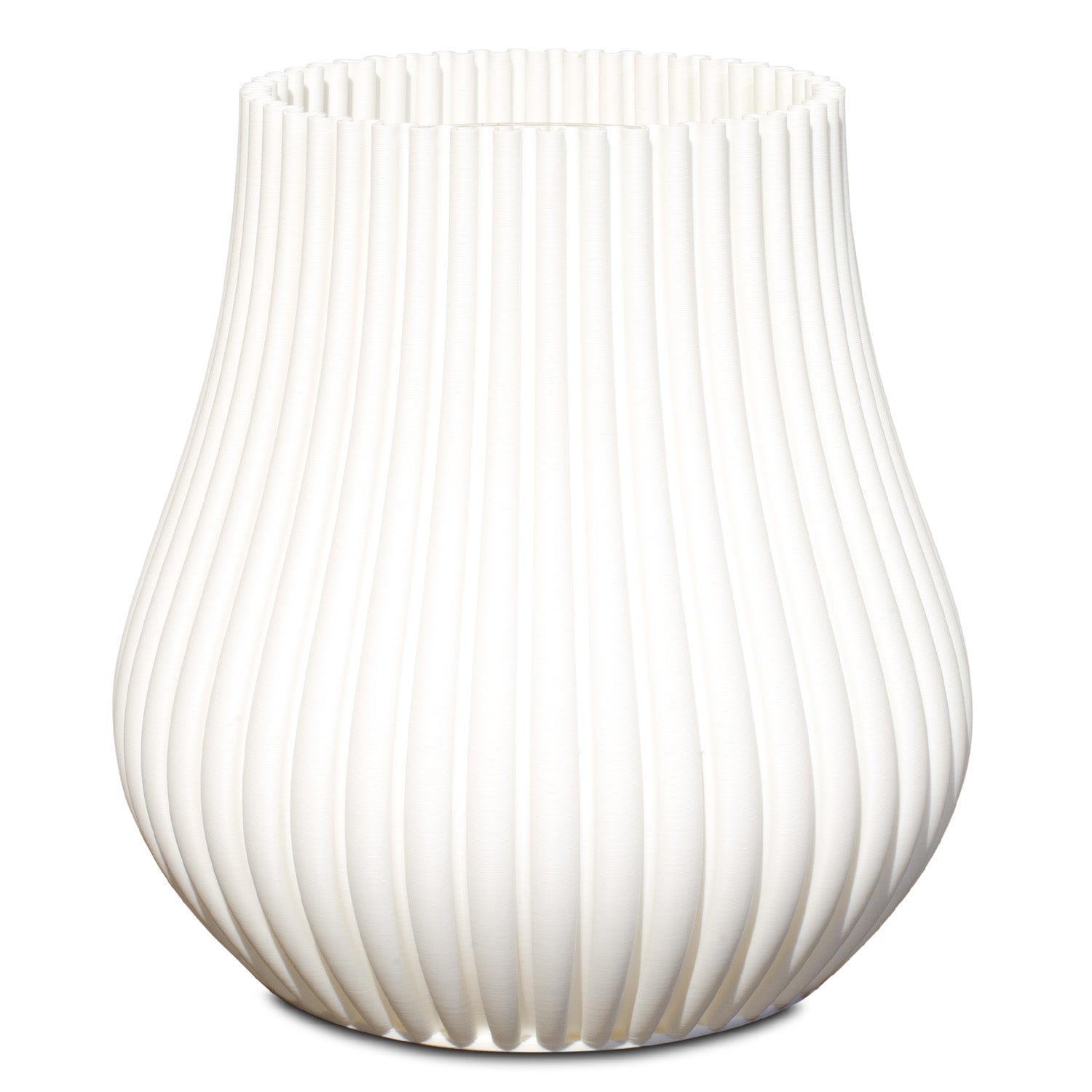 Vase 3D Blanc Pur