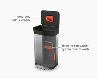 Ensemble de démarrage pour compacteur de déchets en acier inoxydable Titan 30 L