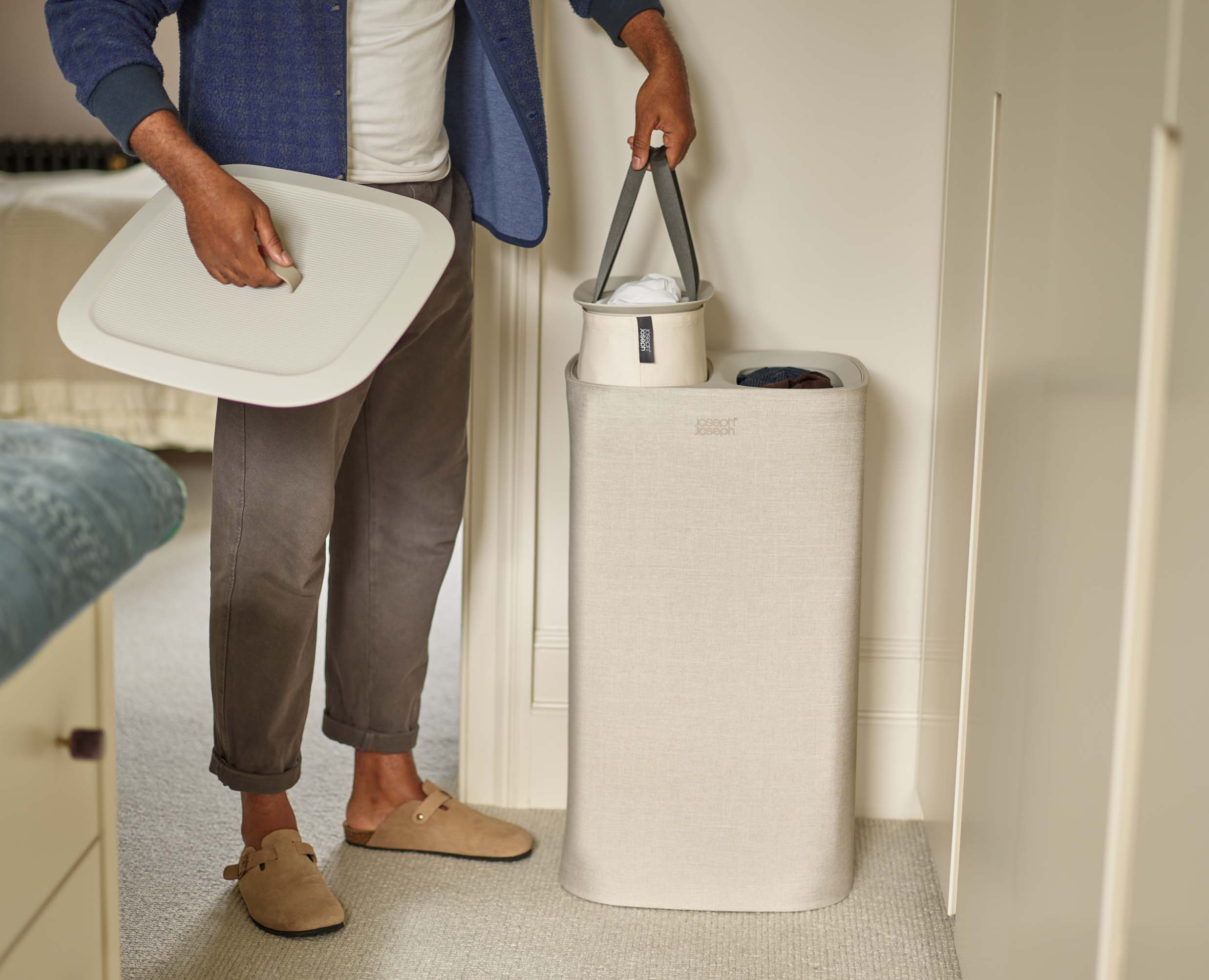 Panier à linge Duo Séparation 60 L