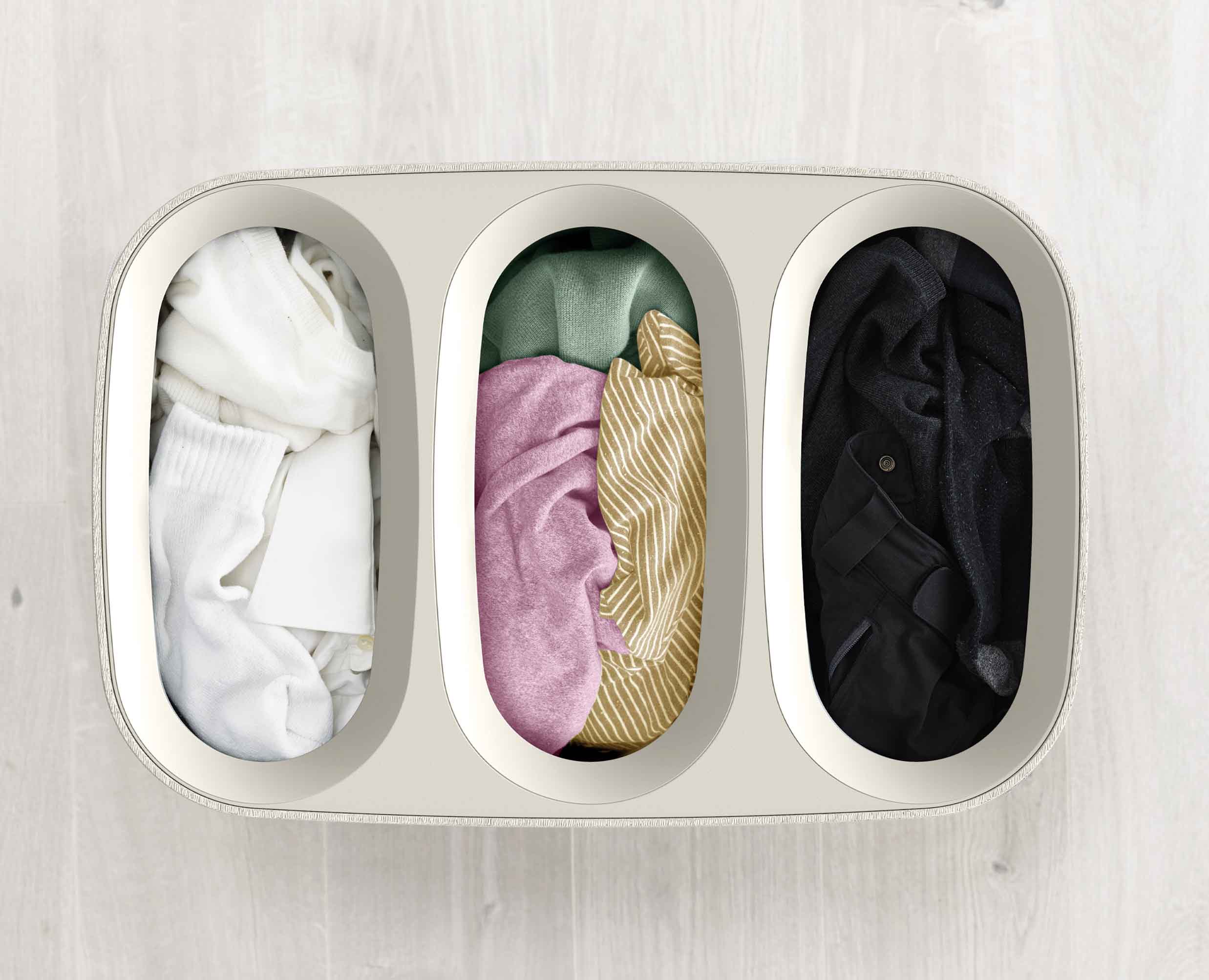 Panier à linge Trio Séparation 90 L