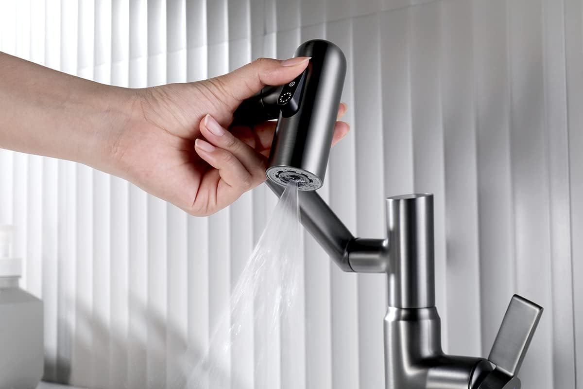 Robinet de salle de bain pivotant Lefton