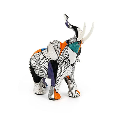 Figurine d'éléphant graffiti créative