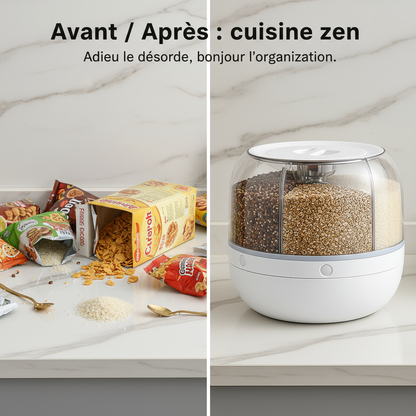 Conteneur de stockage rotatif