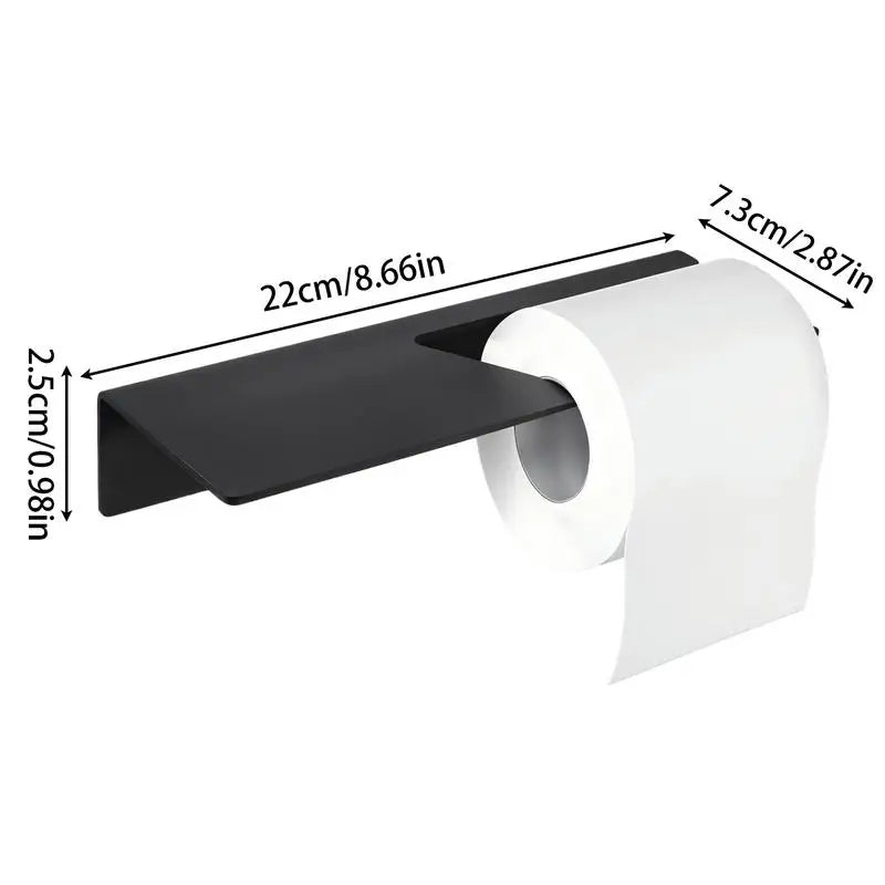 Porte-papier toilette sans perçage avec étagère