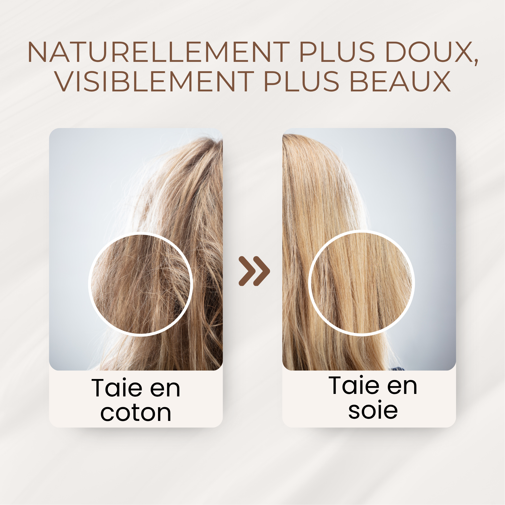 taie d'oreiller en soie de mûrier