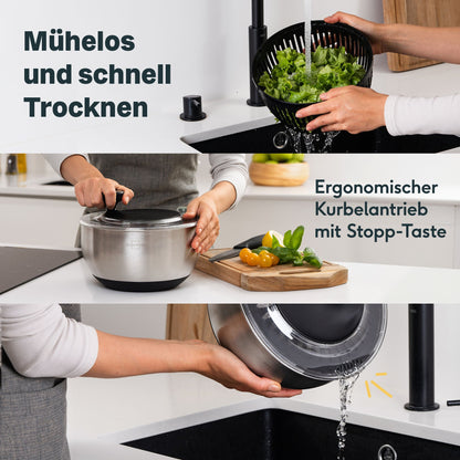 Ensemble essoreuse à salade 2 pièces sans couvercle