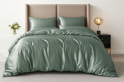 Parure de lit en satin 3 pièces