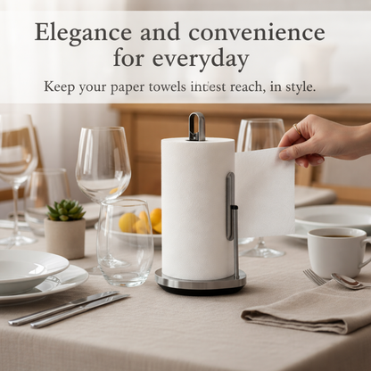 Standing paper towel holder