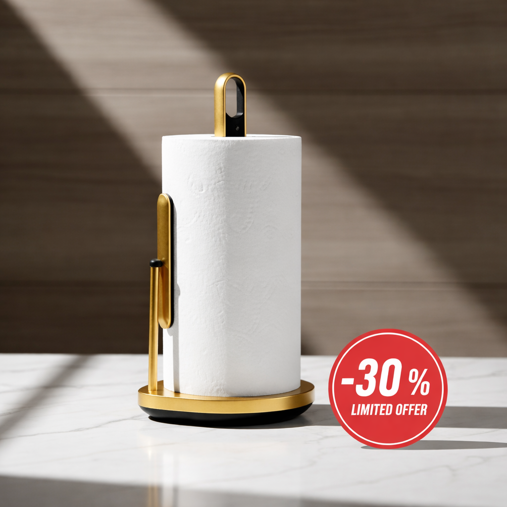 Standing paper towel holder