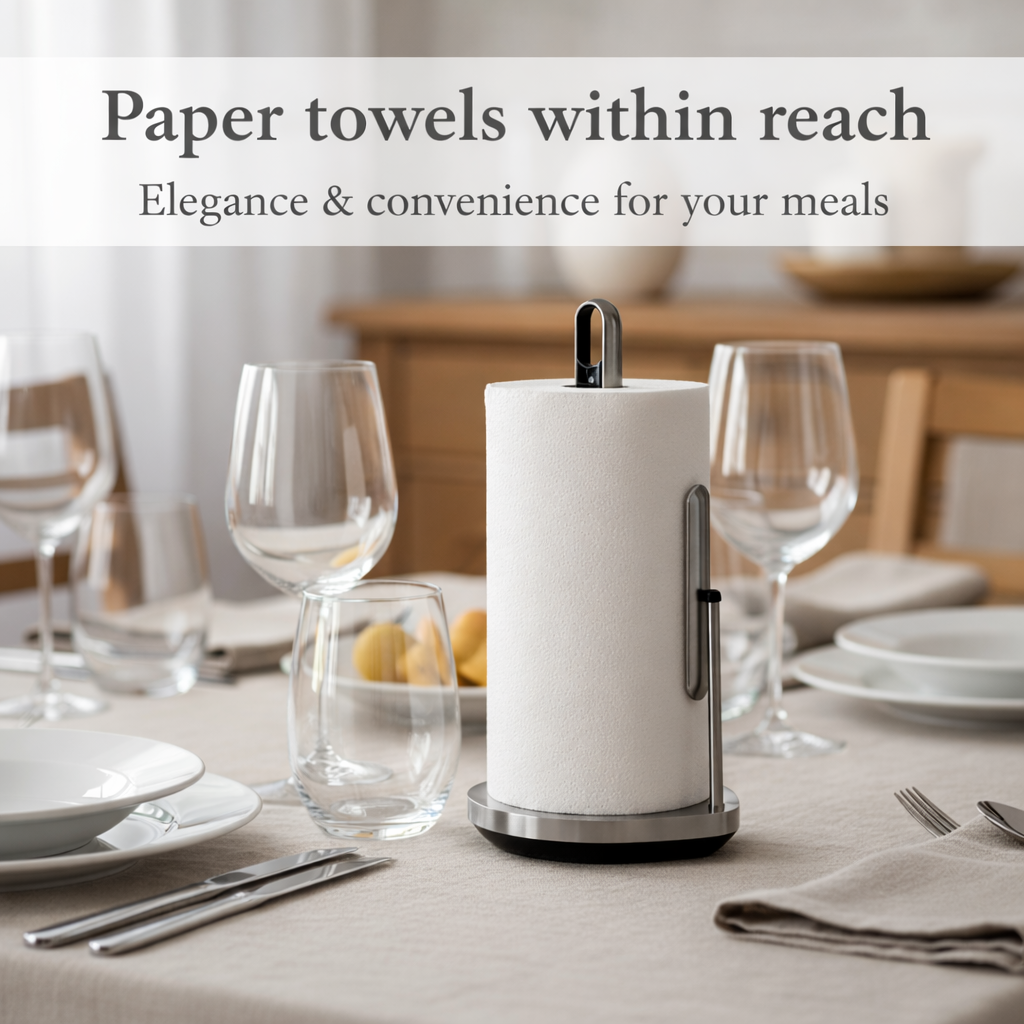 Standing paper towel holder