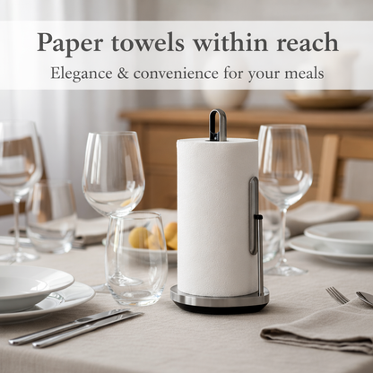 Standing paper towel holder