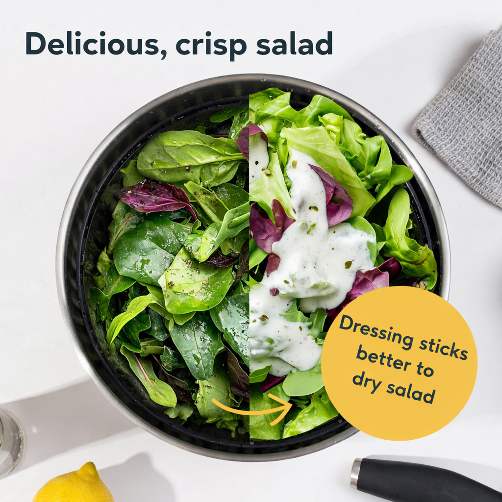 Salad spinner set, 2 pieces, without lid