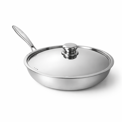 Titanium Hammered Pan Pro Large With Lid
