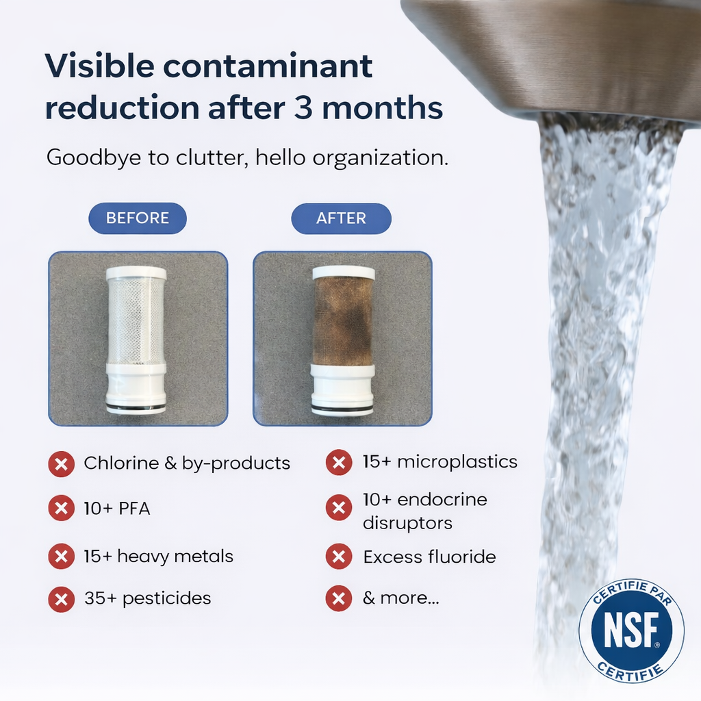 Stainless steel faucet filter