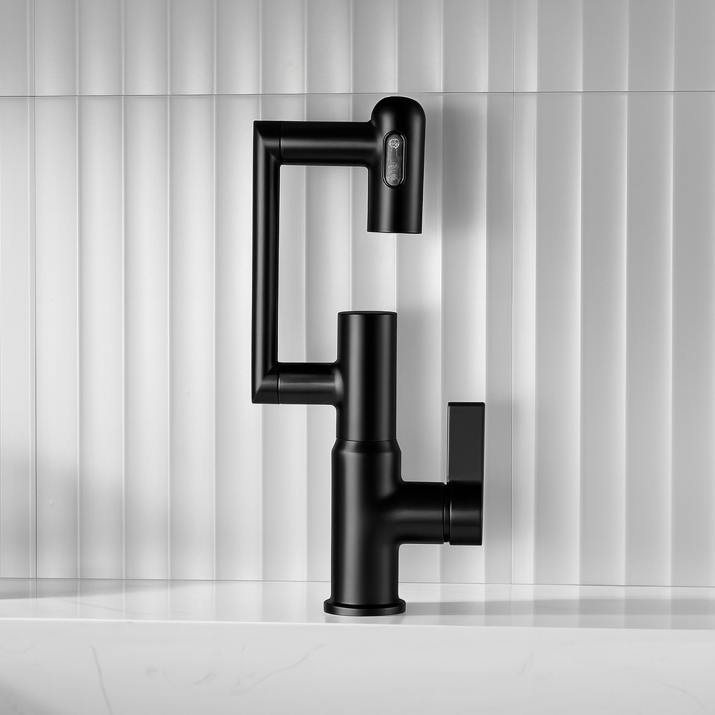 Robinet de salle de bain pivotant Lefton