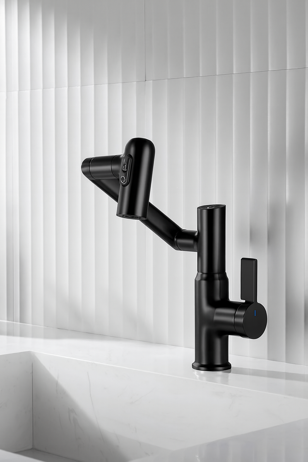 Robinet de salle de bain pivotant Lefton