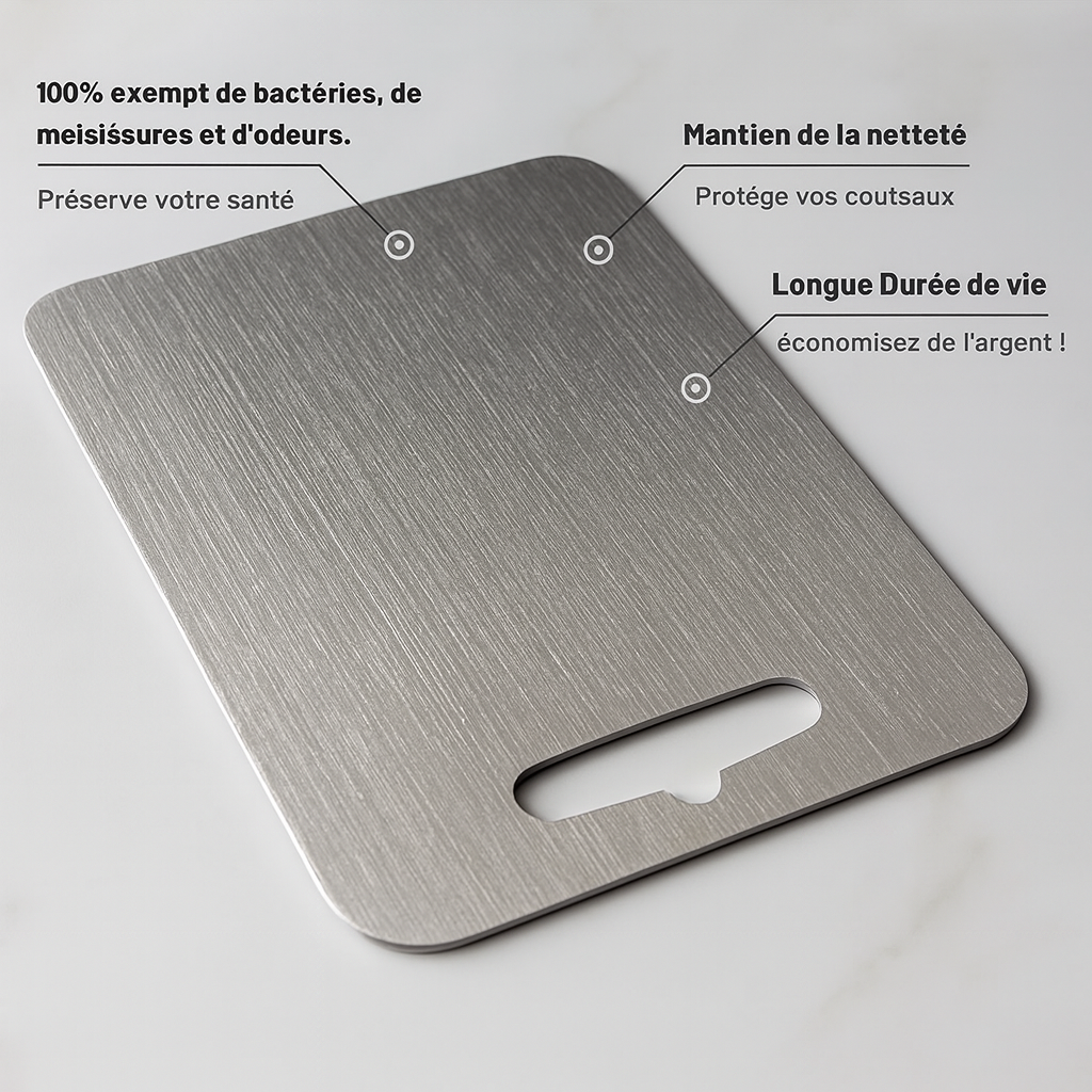 Planche à découper en titane