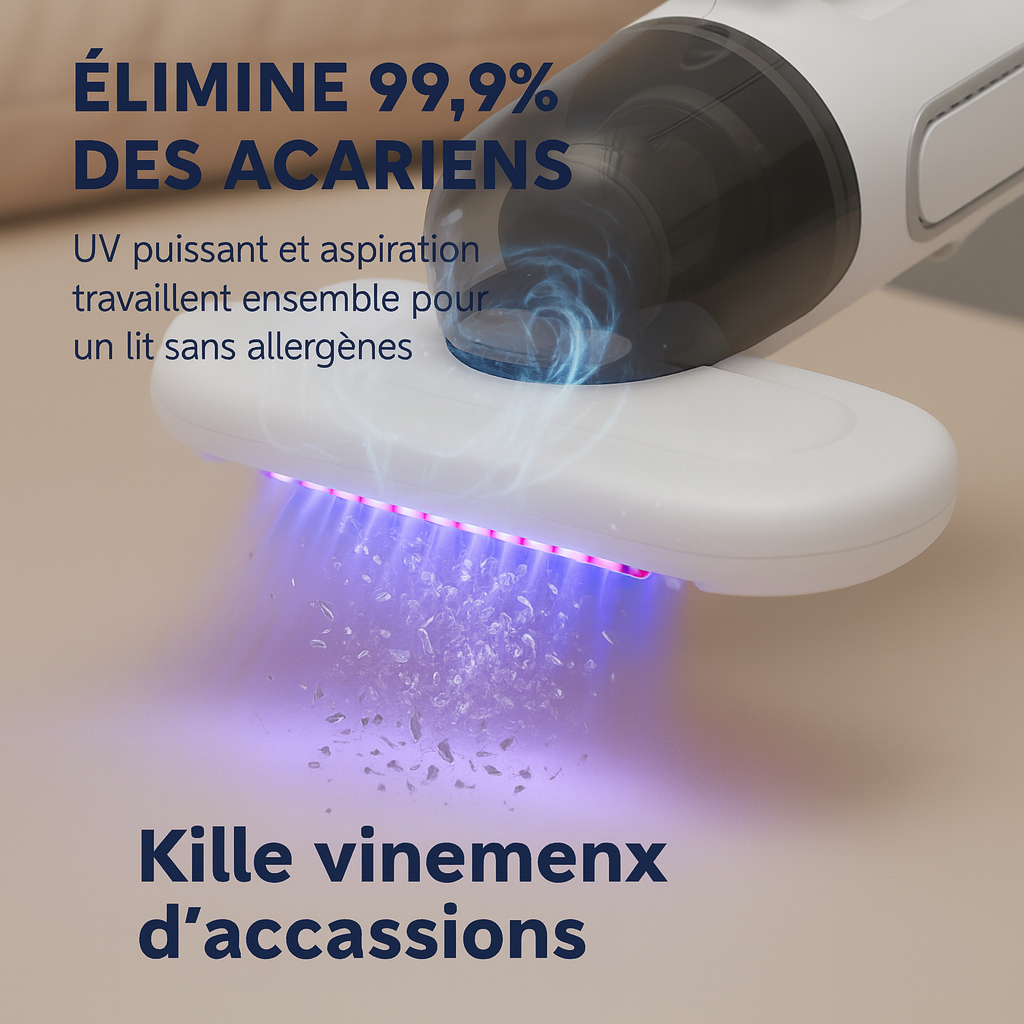 Aspirateur à main UV anti-acariens pour la maison 