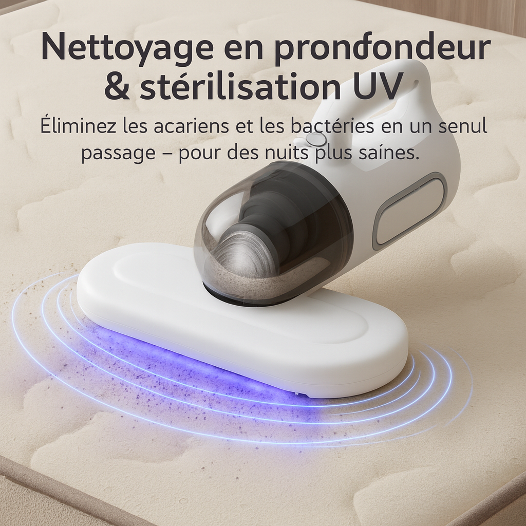 Aspirateur à main UV anti-acariens pour la maison 