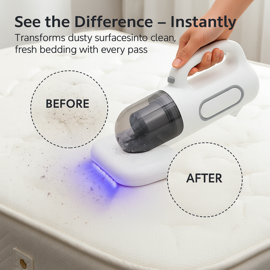 Aspirateur à main UV anti-acariens pour la maison 