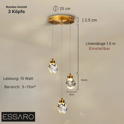 Lampe en cristal élégante