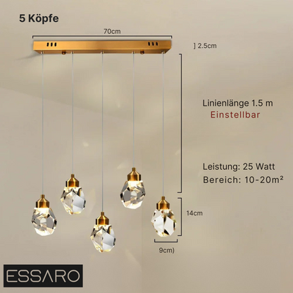 Lampe en cristal élégante