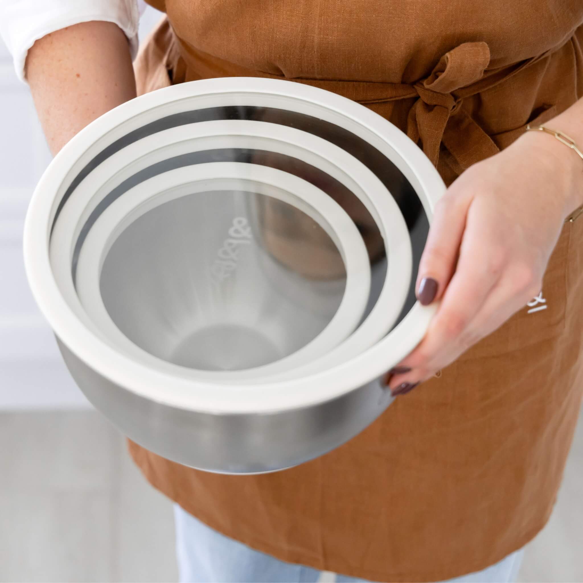 Stainless steel mixing bowls | Set of 3