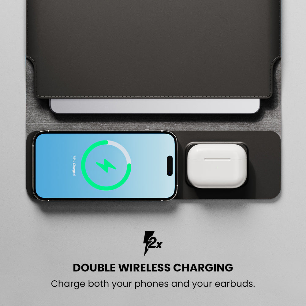 Sacoche pour ordinateur portable 4 en 1 avec chargement sans fil