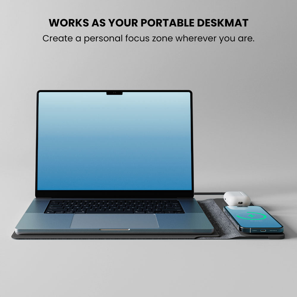 Sacoche pour ordinateur portable 4 en 1 avec chargement sans fil
