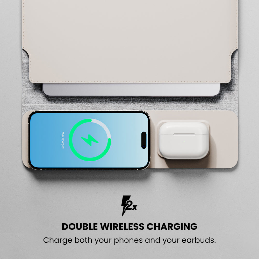 Sacoche pour ordinateur portable 4 en 1 avec chargement sans fil