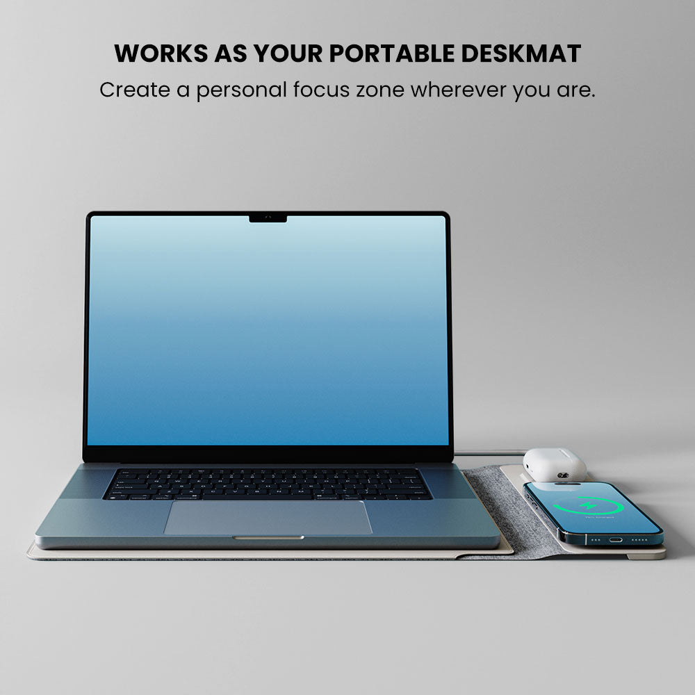 Sacoche pour ordinateur portable 4 en 1 avec chargement sans fil