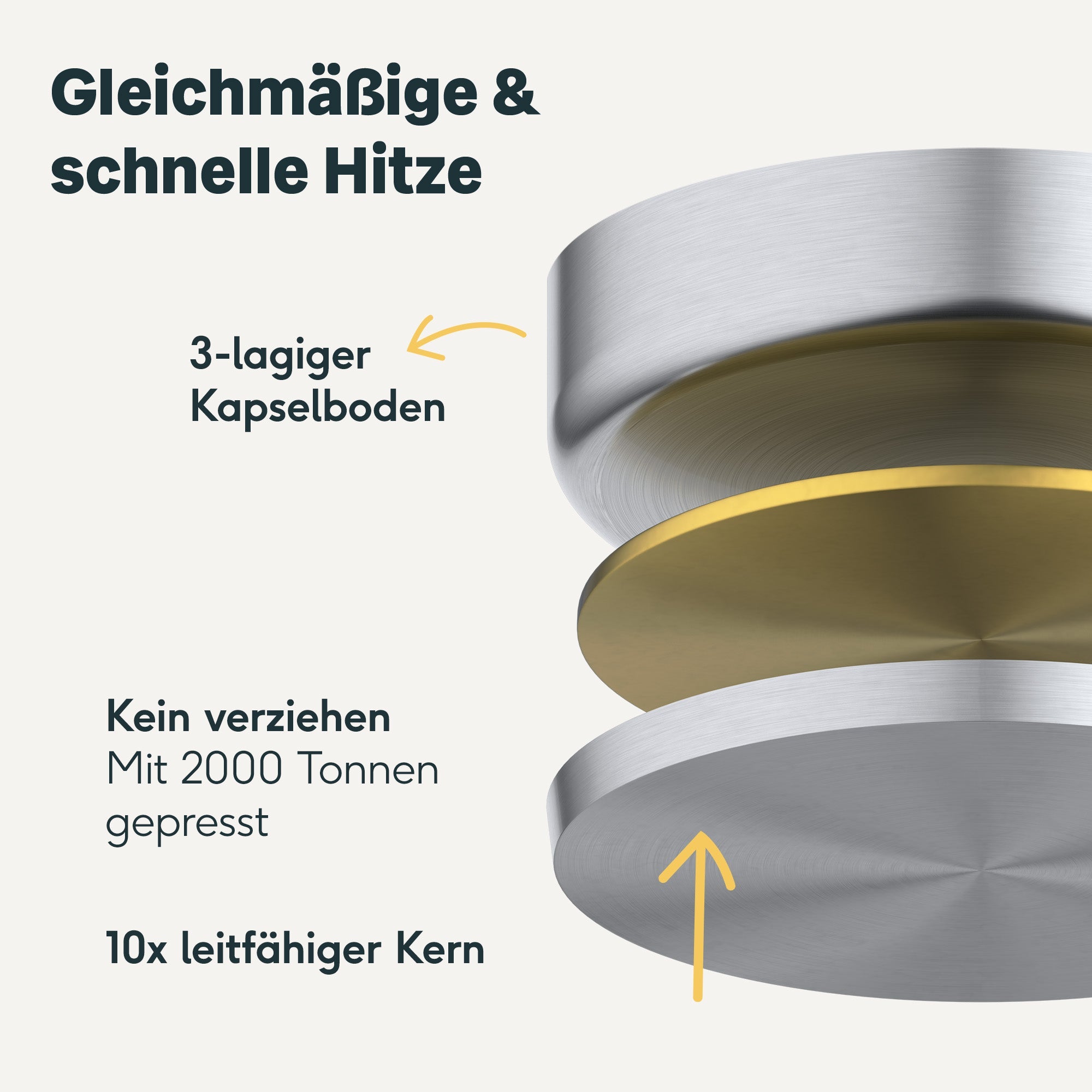 Poêle en acier inoxydable Ø 28 cm
