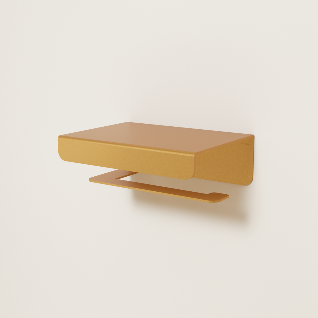 Porte-papier toilette avec étagère