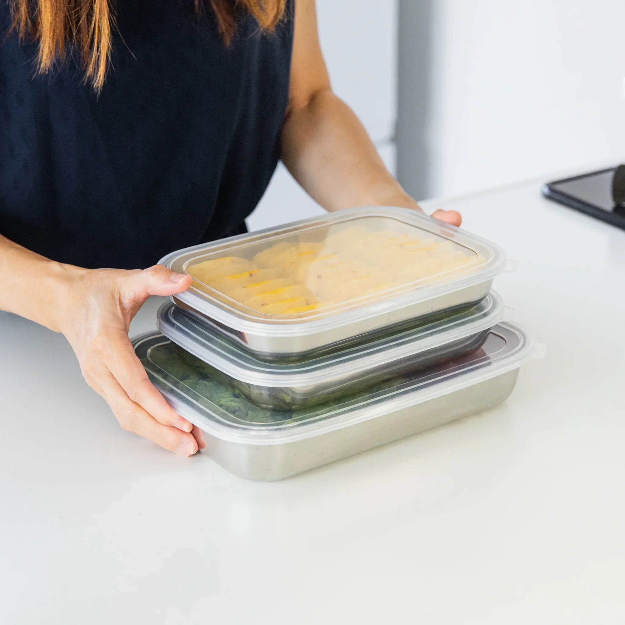 High-end stainless steel preparation trays